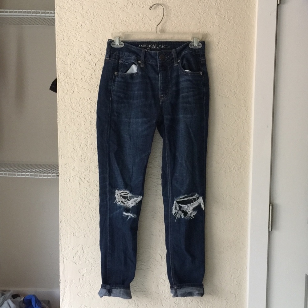 Ripped Boyfriend Jeans